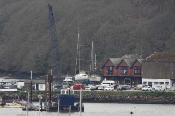 18 March 2020 - 15-38-55 
That perpetual banging noise the you can hear in Dartmouth is coming from the pile-driving operation up at Noss-on-Dart. New stanchions for the new pontoon jetties.
--------------
Construction work at Noss-on-Dart